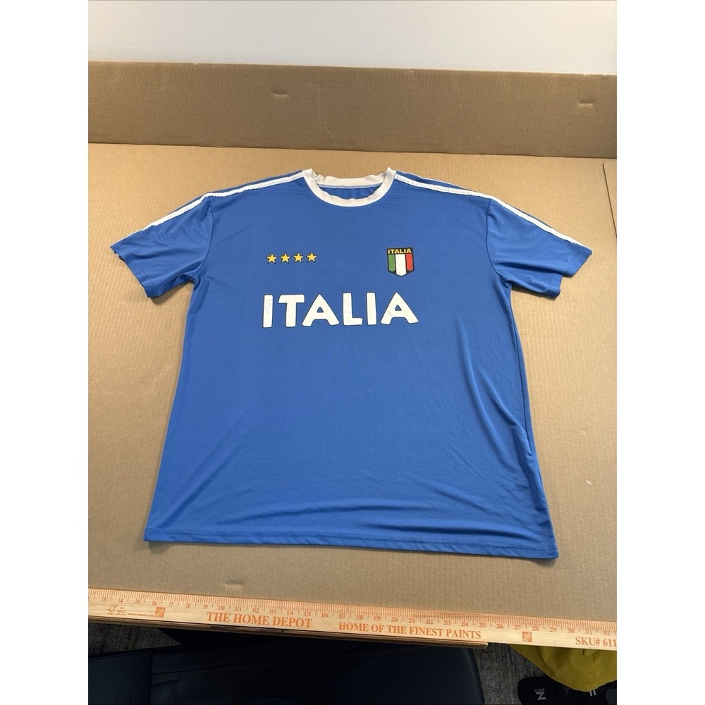 Italy Italia Blue soccer jersey Size Medium